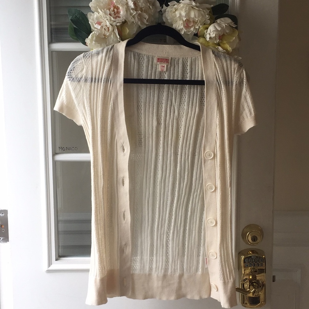 Short sleeve cardigan